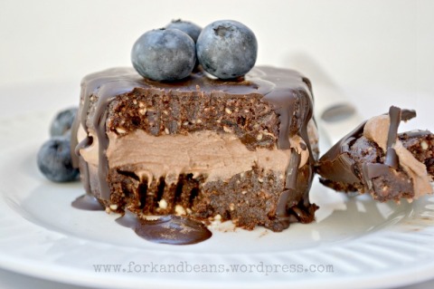 Raw Chocolate Mousse Cake - Fork & Beans